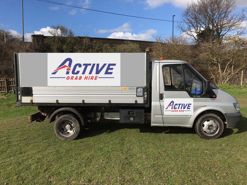 Active Grab Hire Truck with flatbed